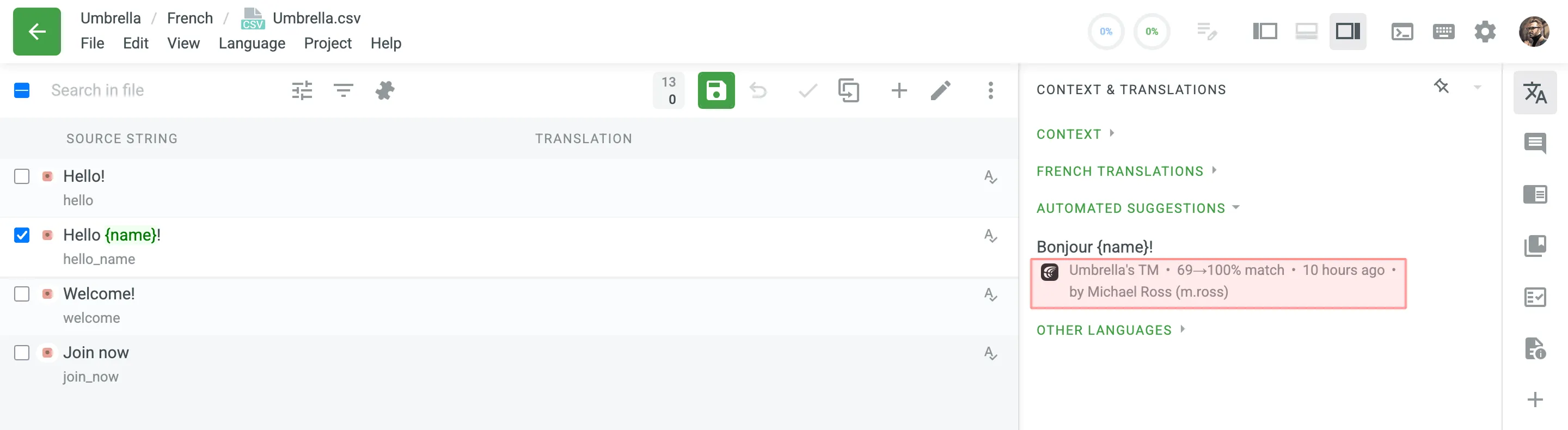 Auto-Substitution Suggestion